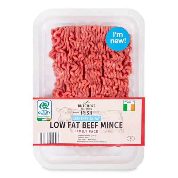 Butchers Selection Irish Low Fat Beef Mince 650g Aldi